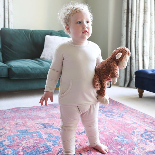 Stretchaboo Brilliant Beige Baby Grow - Stretchaboo