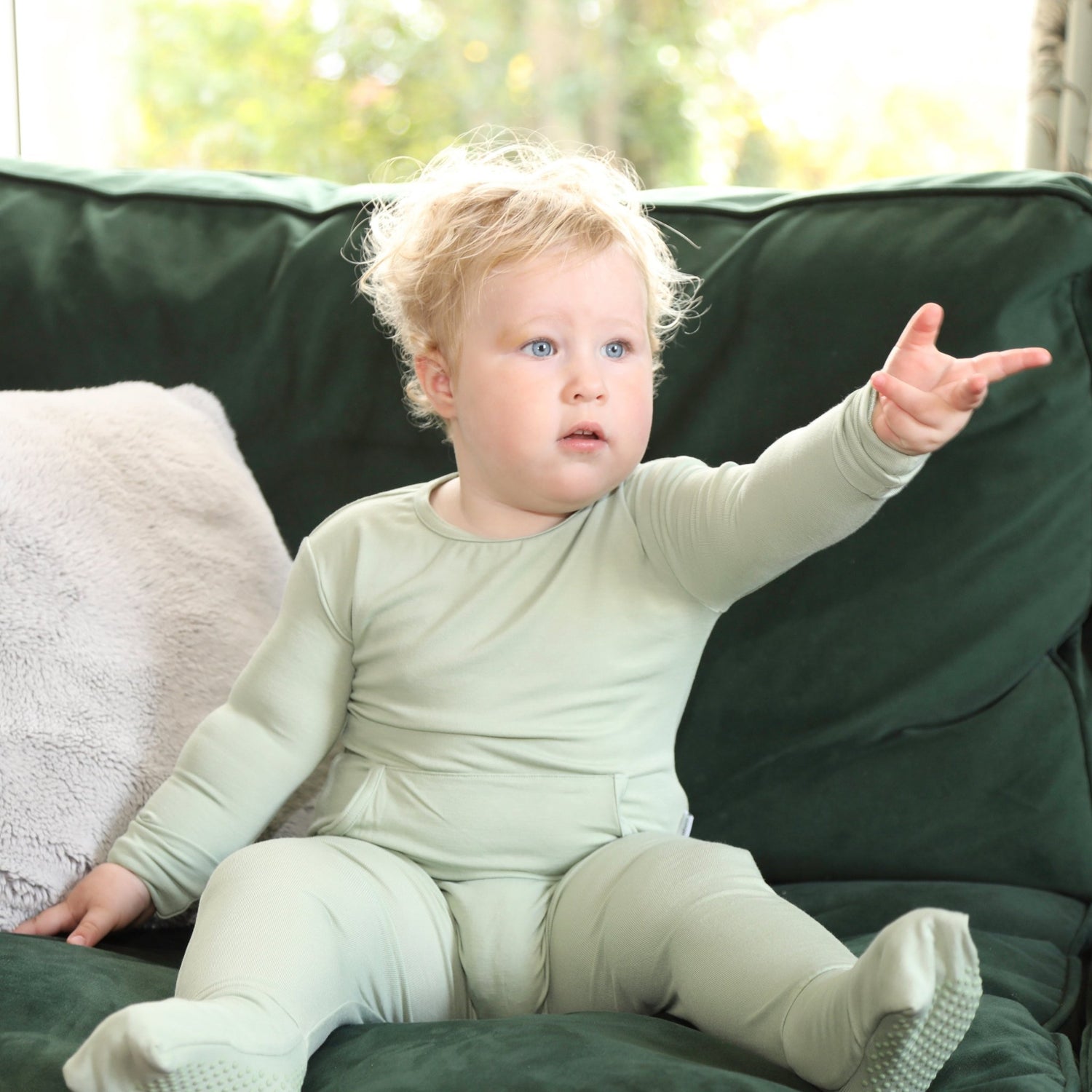 Stretchaboo Wise Old Green Baby Grow - Stretchaboo