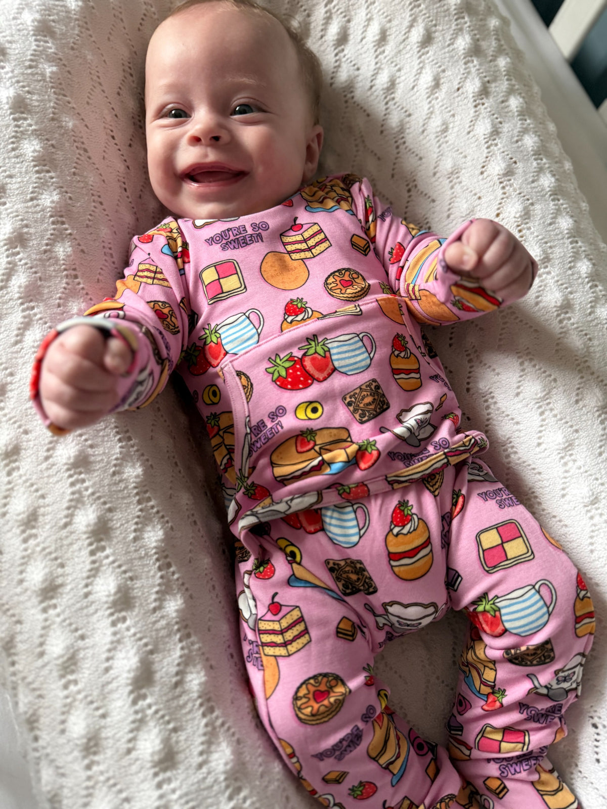 Stretchaboo x Sam Jayne So Sweet Bamboo Baby Grow