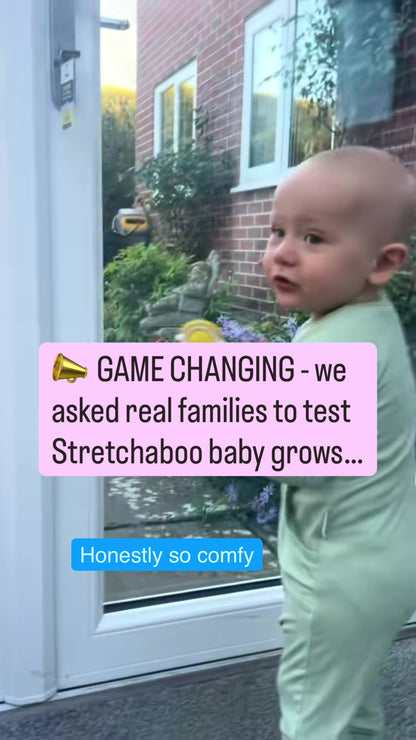 Stretchaboo Brilliant Beige Bamboo Baby Grow