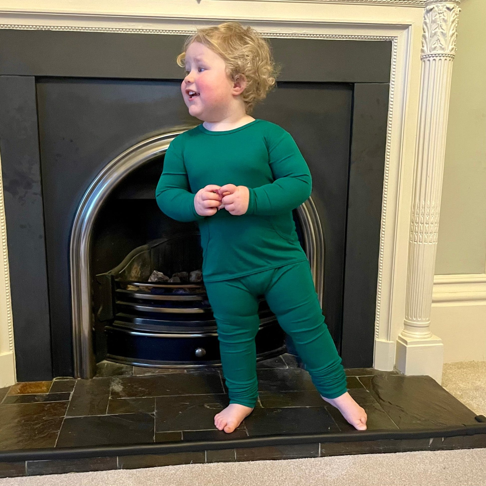 Stretchaboo Baize Green Bamboo Baby Grow - Stretchaboo