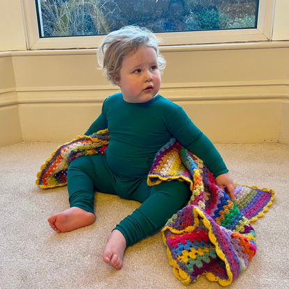 Stretchaboo Baize Green Bamboo Baby Grow - Stretchaboo