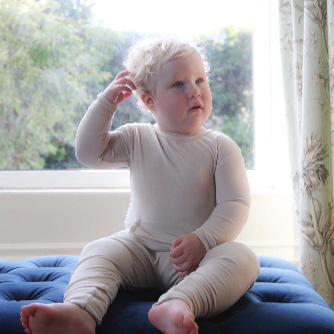 Stretchaboo Brilliant Beige Baby Grow - Stretchaboo