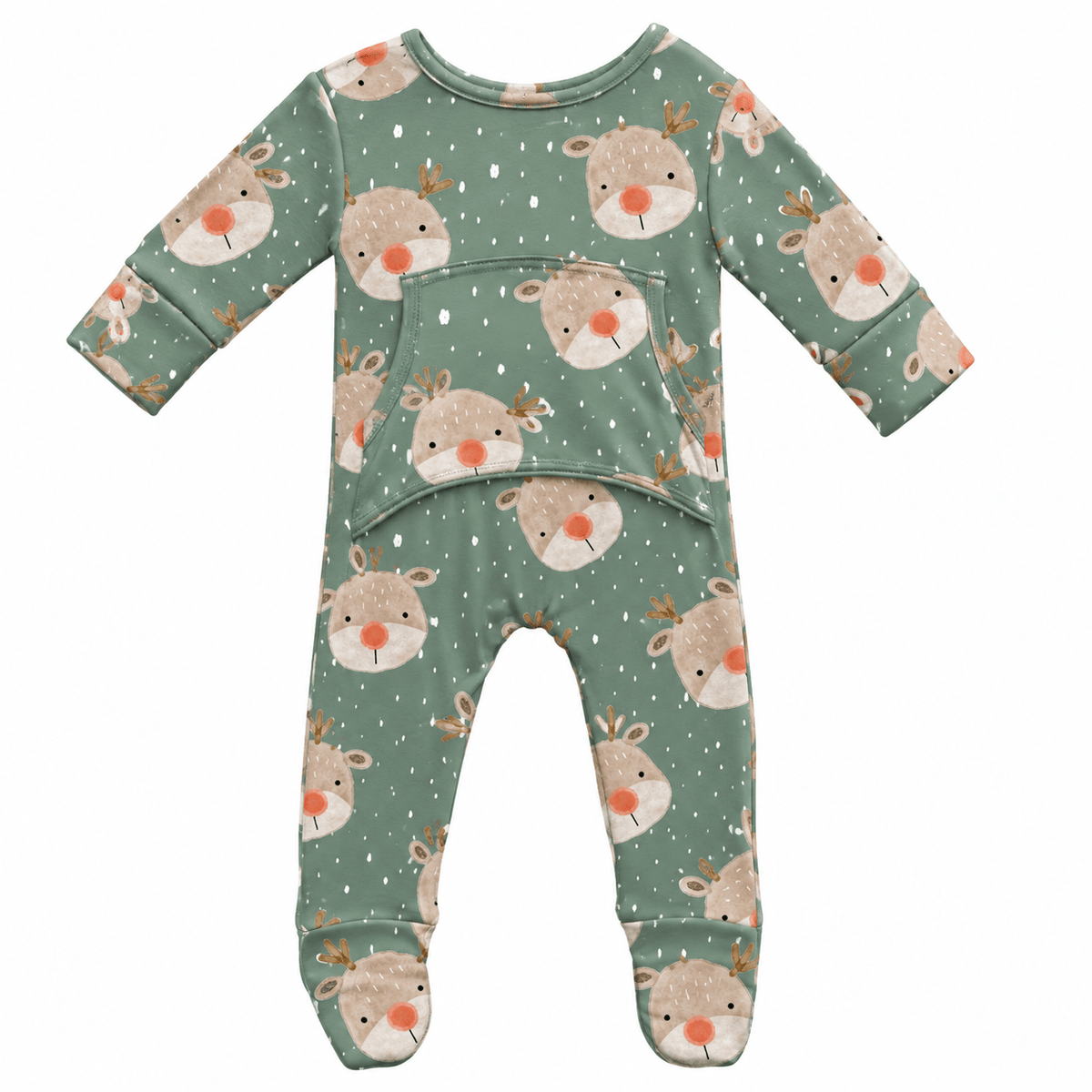 Stretchaboo First Christmas Reindeer Bamboo Baby Grow - Stretchaboo