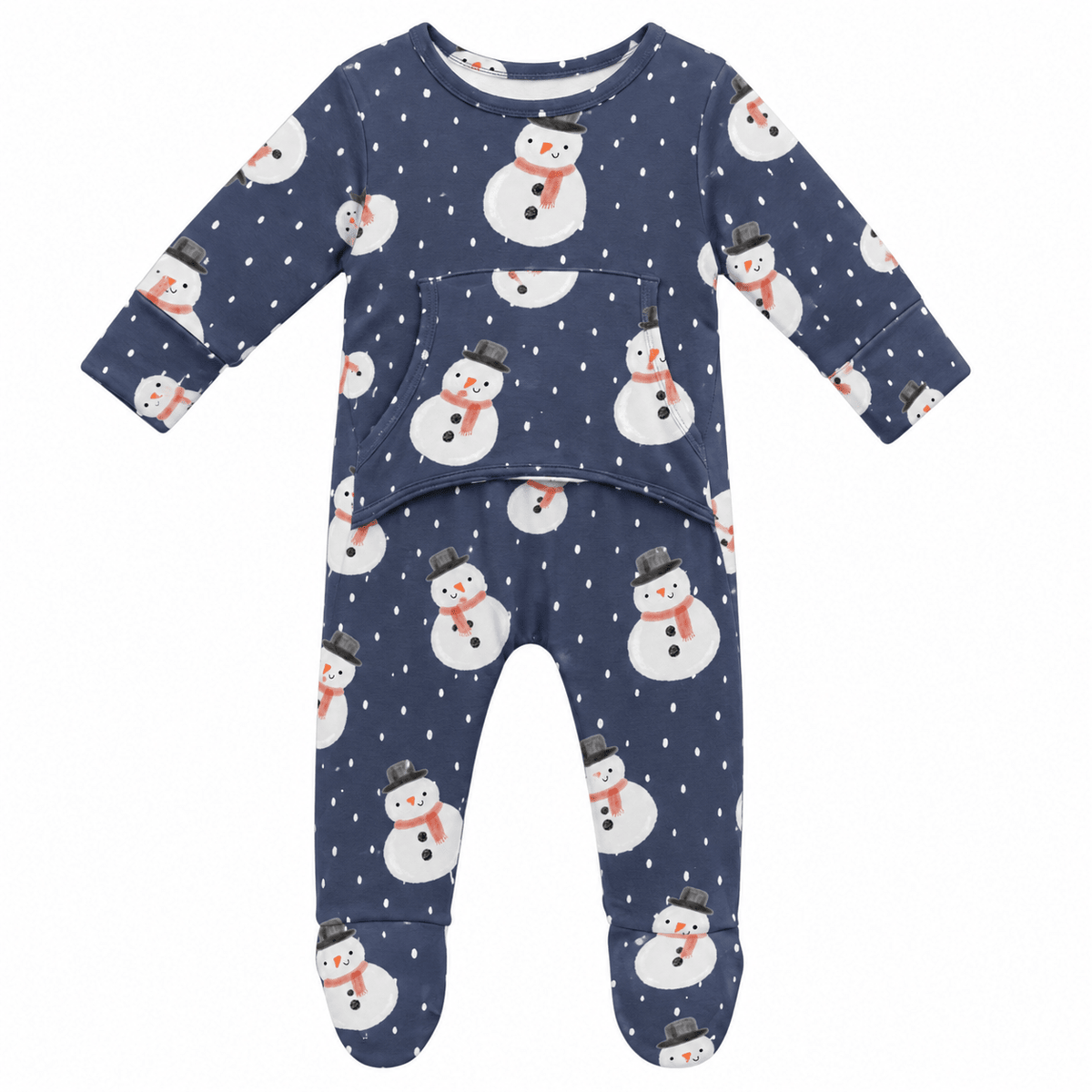 Stretchaboo First Christmas Snowman Bamboo Baby Grow - Stretchaboo