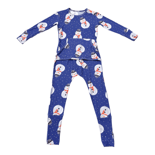 Stretchaboo First Christmas Snowman Bamboo Baby Grow - Stretchaboo
