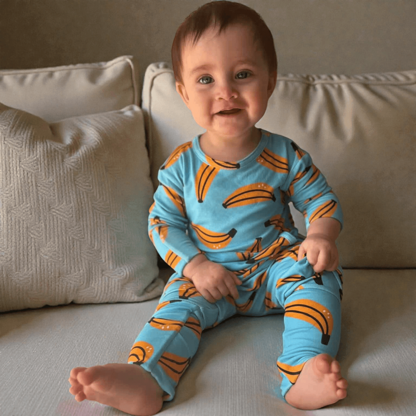 Stretchaboo Go Bananas Bamboo Baby Grow - Stretchaboo