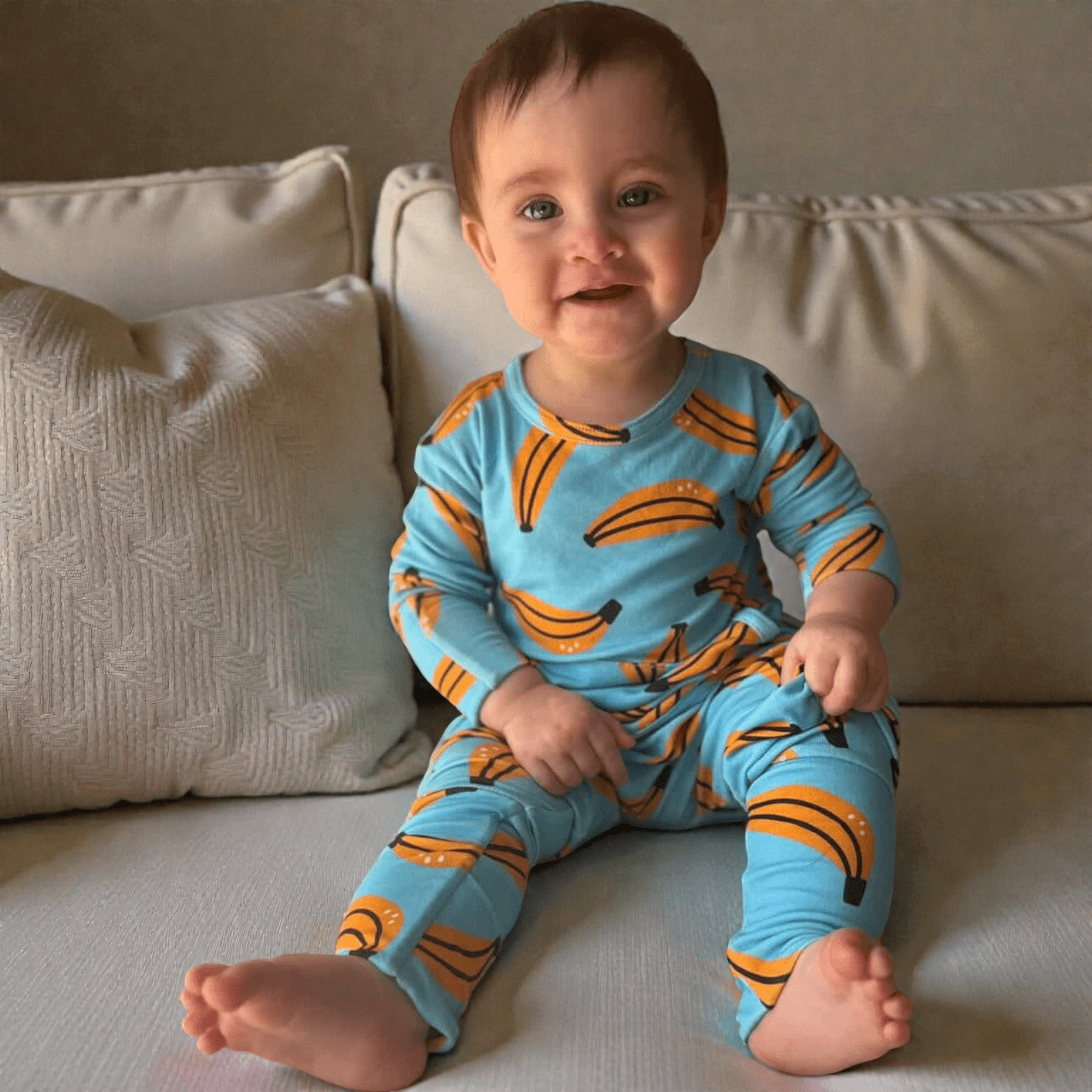 Stretchaboo Go Bananas Bamboo Baby Grow - Stretchaboo
