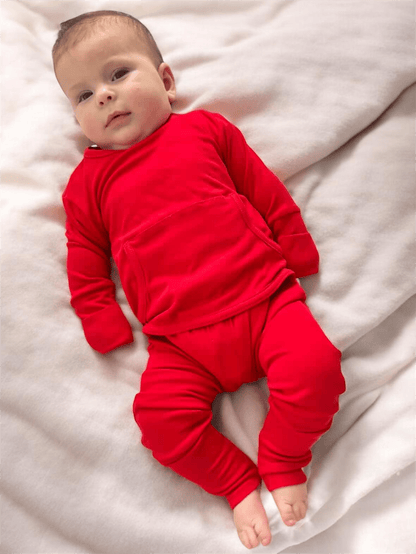 Stretchaboo Jelly Red Bamboo Baby Grow - Stretchaboo