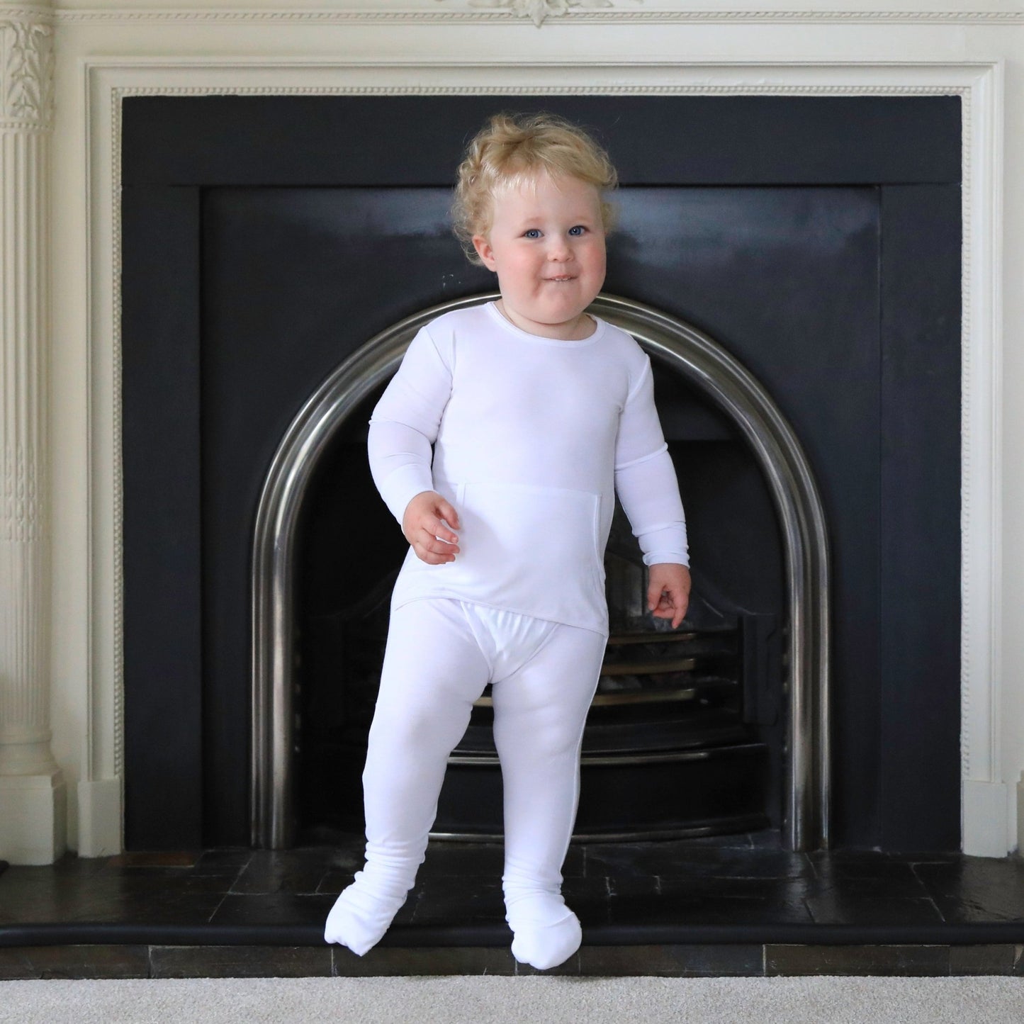 Stretchaboo Lightning White Baby Grow - Stretchaboo