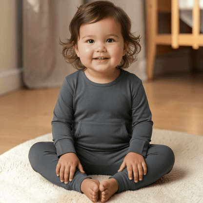 Stretchaboo Slate Grey Bamboo Baby Grow - Stretchaboo