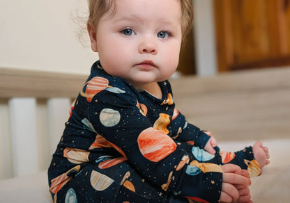 Stretchaboo Space Oddities Bamboo Baby Grow - Stretchaboo