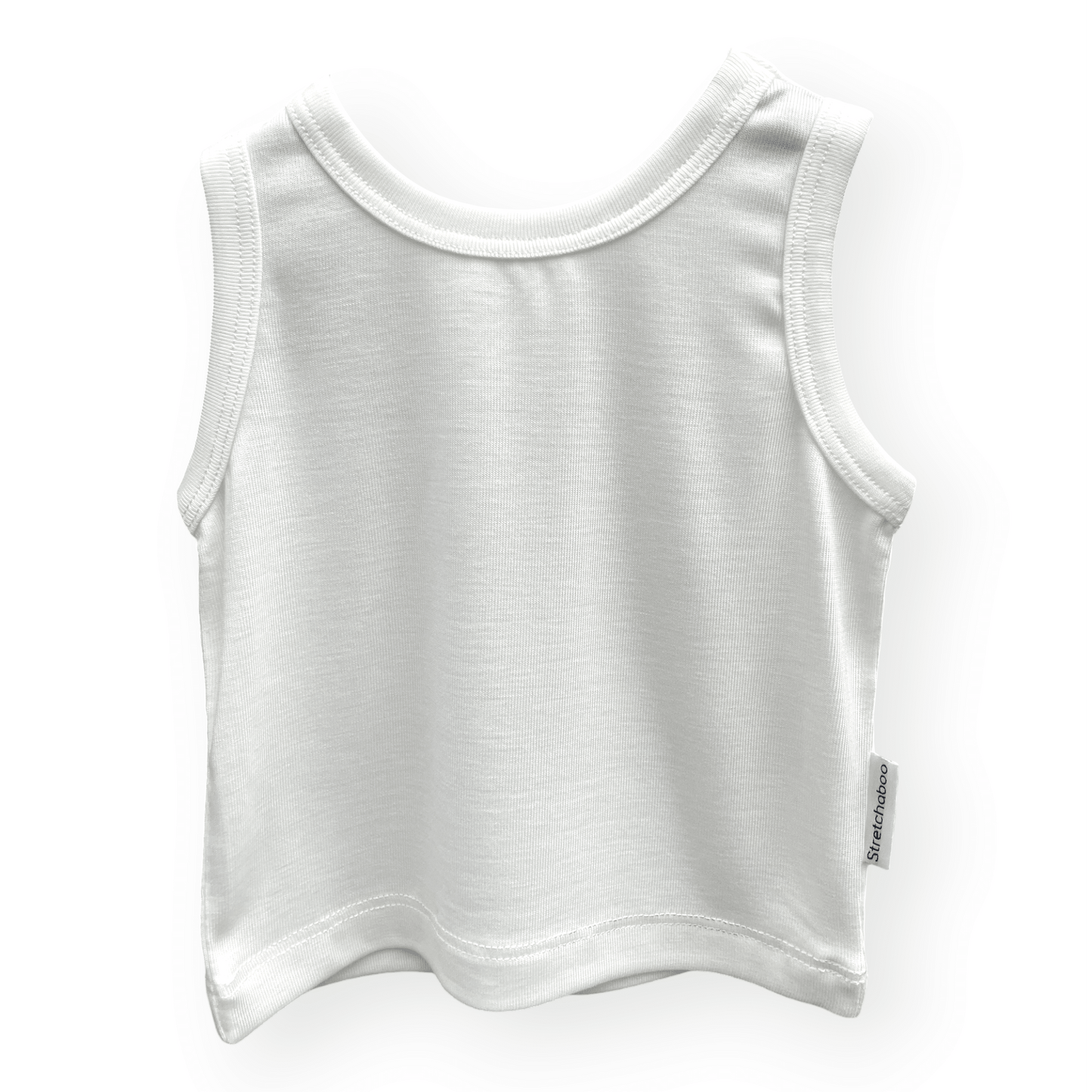 Stretchaboo White Bamboo Baby Vest - Stretchaboo