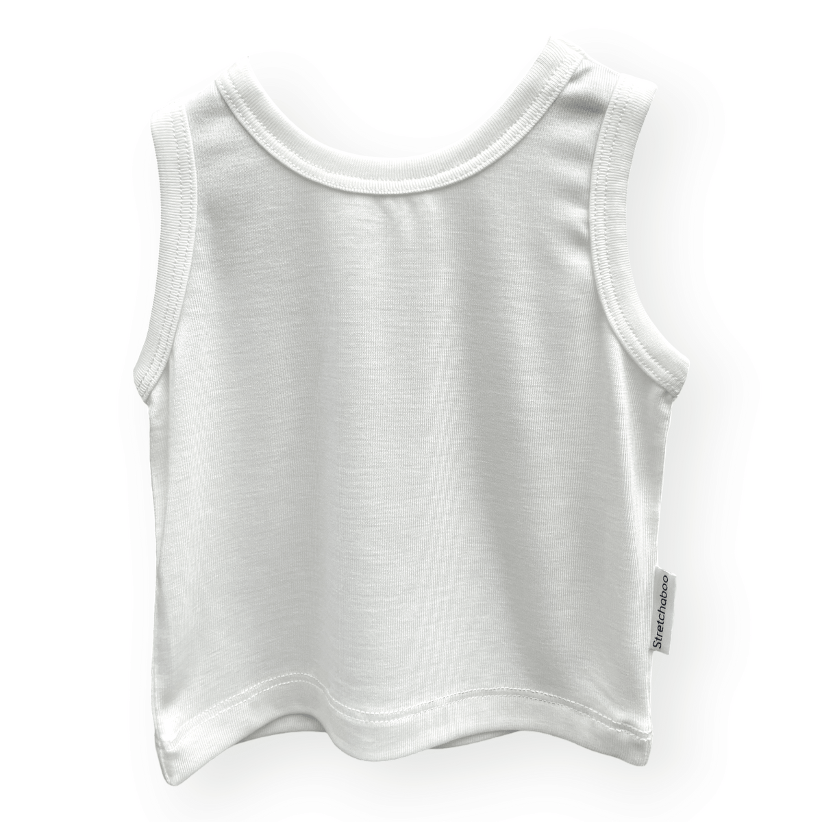 Stretchaboo White Bamboo Baby Vest - Stretchaboo