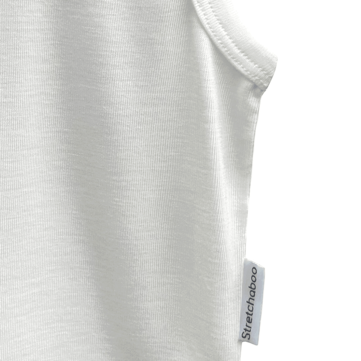 Stretchaboo White Bamboo Baby Vest - Stretchaboo
