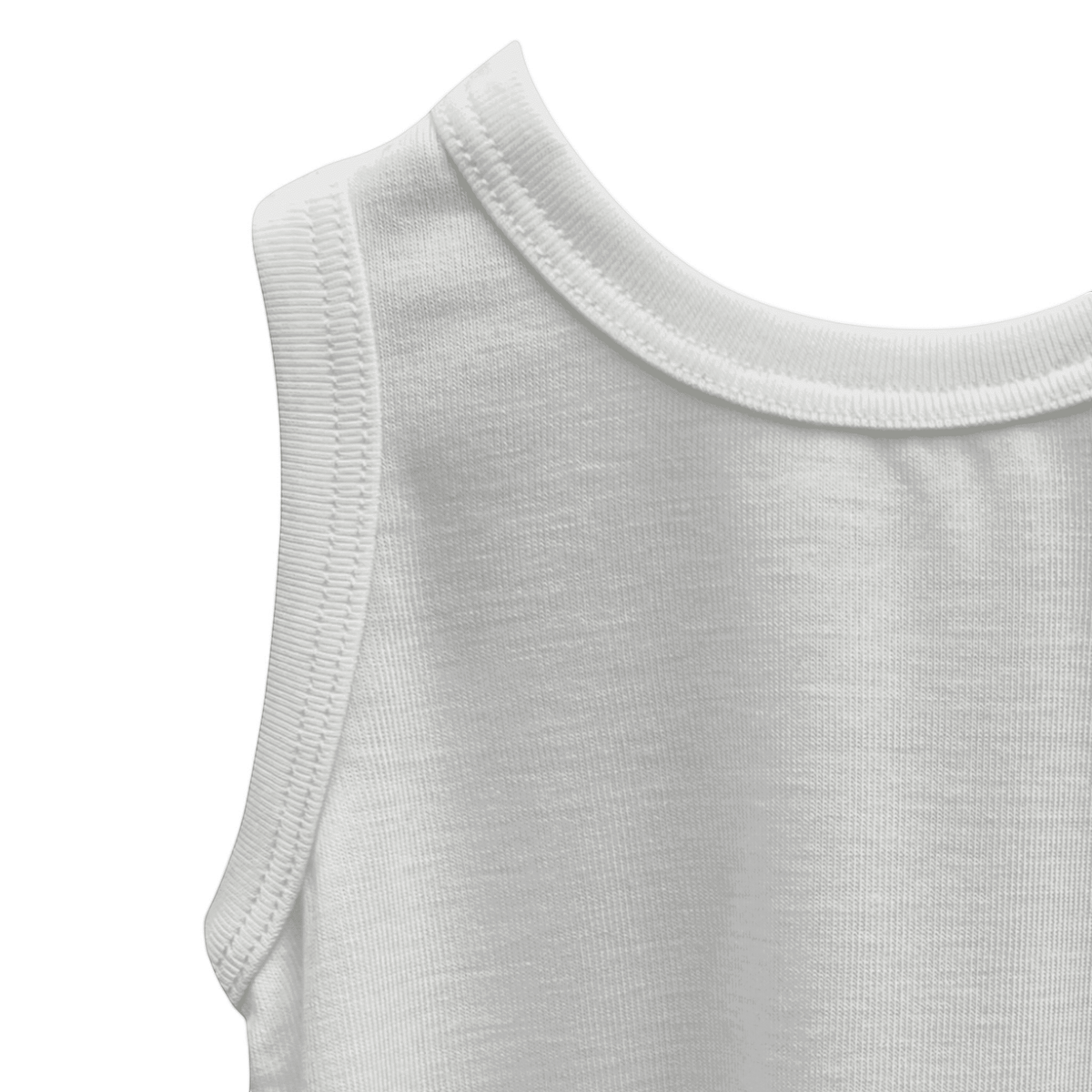 Stretchaboo White Bamboo Baby Vest - Stretchaboo