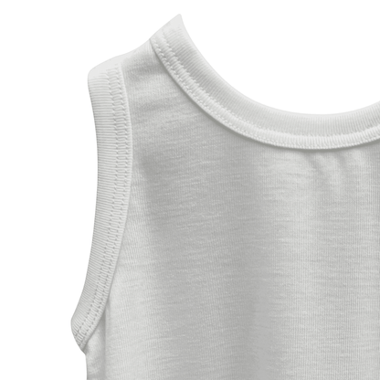 Stretchaboo White Bamboo Baby Vest - Stretchaboo