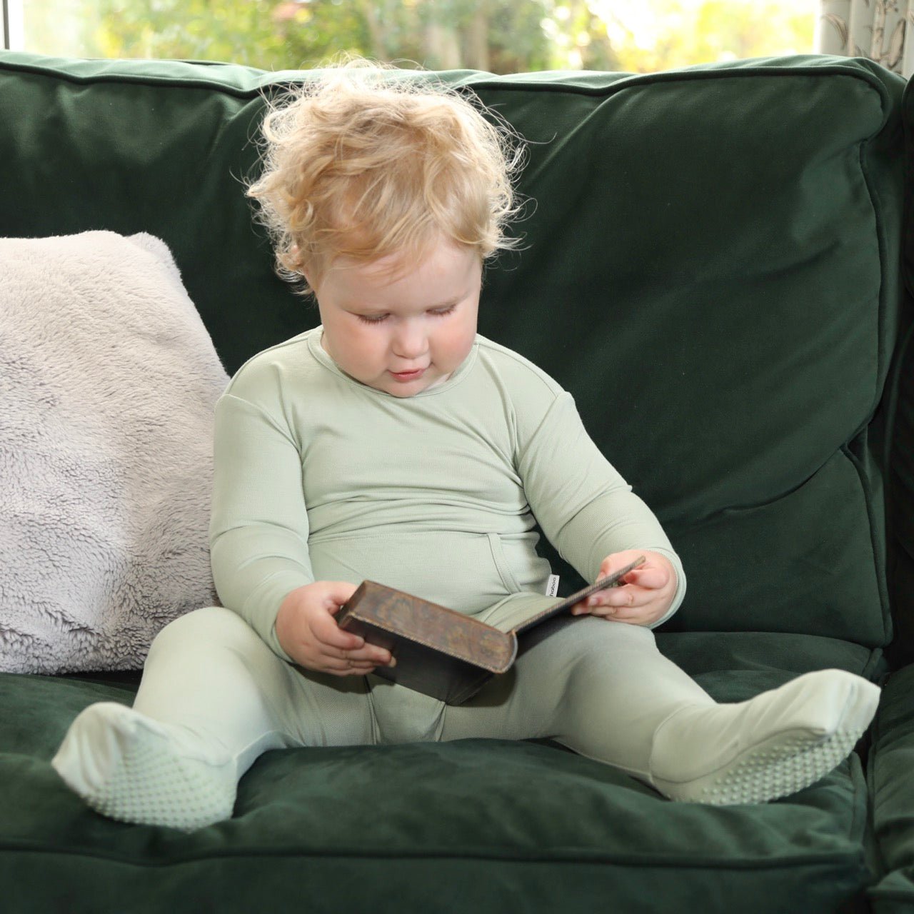 Stretchaboo Wise Old Green Baby Grow - Stretchaboo
