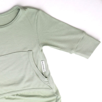 Stretchaboo Wise Old Green Baby Grow - Stretchaboo